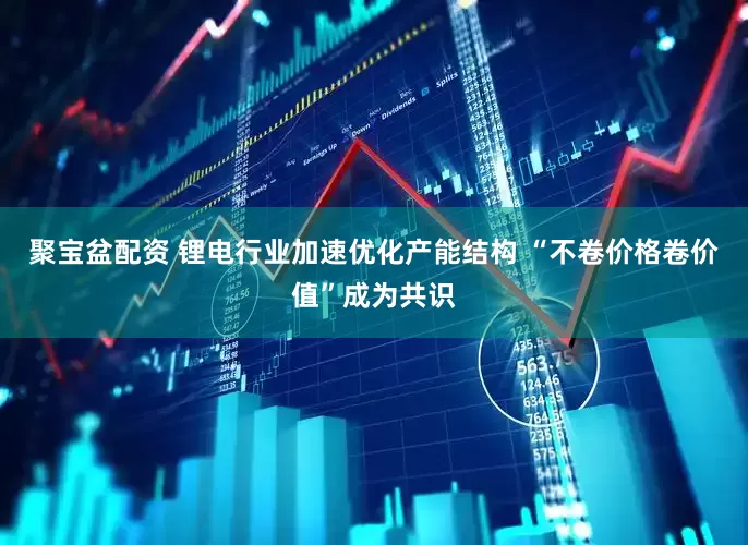 聚宝盆配资 锂电行业加速优化产能结构 “不卷价格卷价值”成为共识