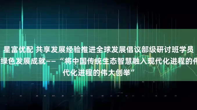 星富优配 共享发展经验推进全球发展倡议部级研讨班学员点赞中国绿色发展成就—— “将中国传统生态智慧融入现代化进程的伟大创举”